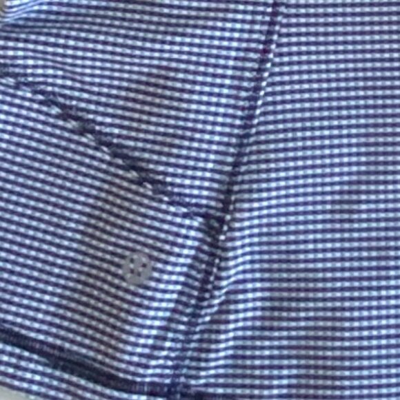 Lululemon Form Navy Gingham Jacket In Inkwell Sz 12 - Picture 6 of 12
